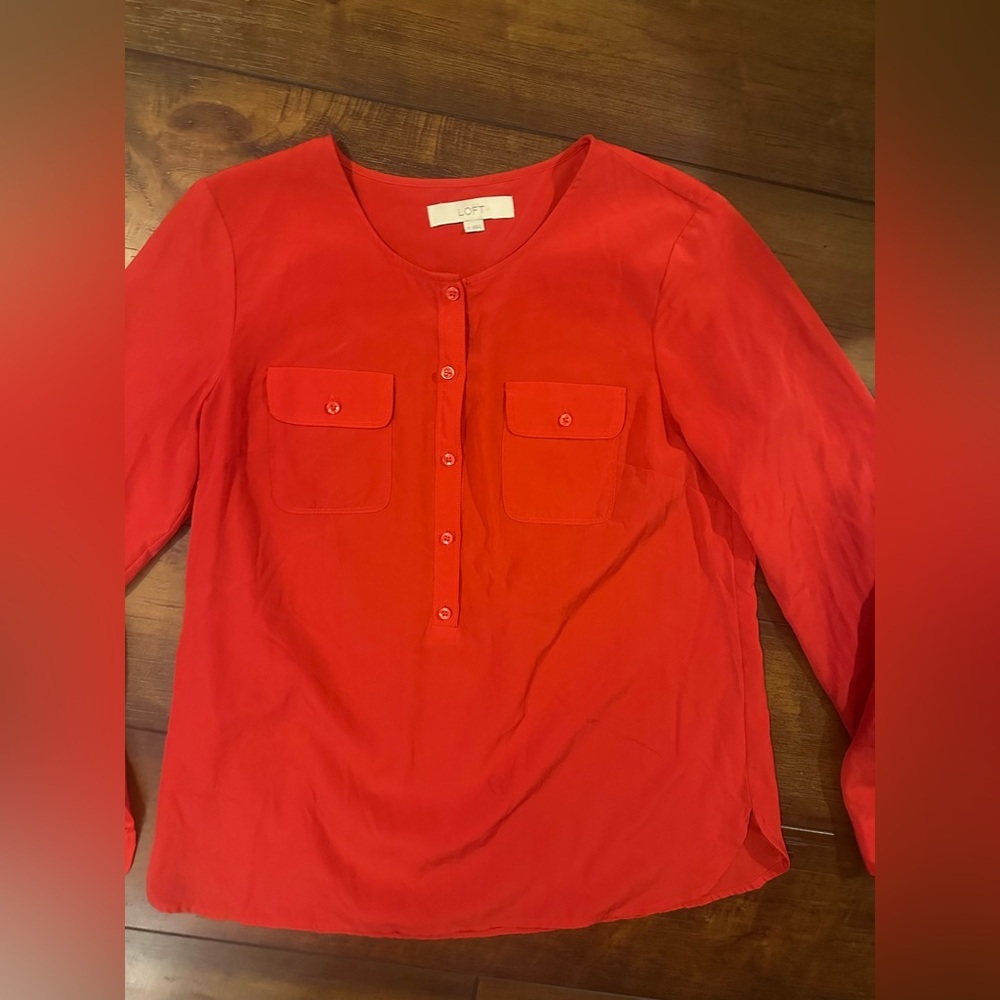 Women’s Loft long sleeve blouse size medium